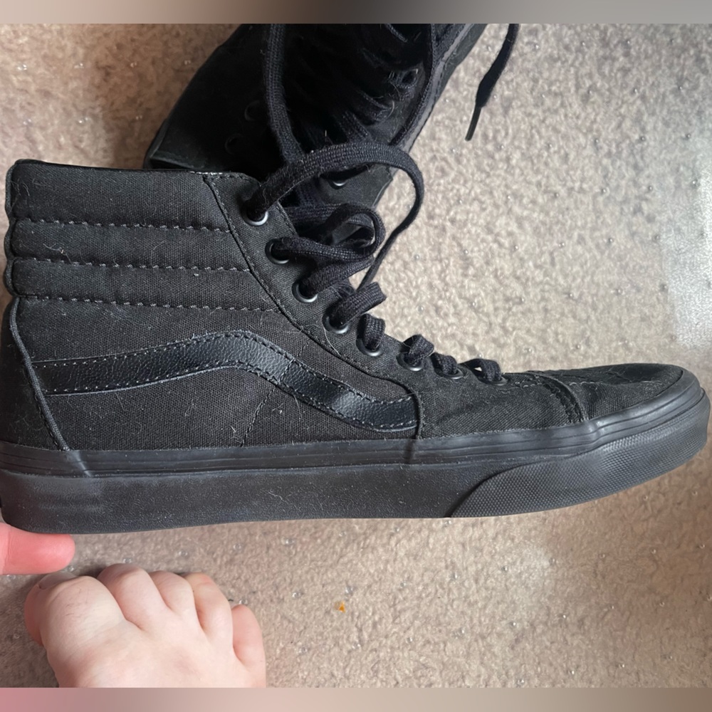 All Black High Top Vans